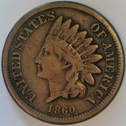 1860 indian head cent - 1860,