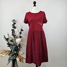 Italy Kleid Edles Leinenkleid