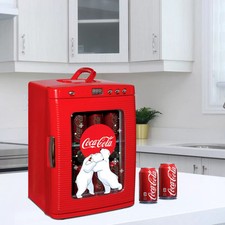 Coca-Cola Eisbär Mini Kühlschrank 25L Tragbare Kühlbox Wärmer 28 Dosen