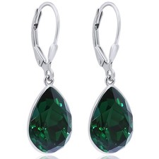 925 Silberohrringe Grün