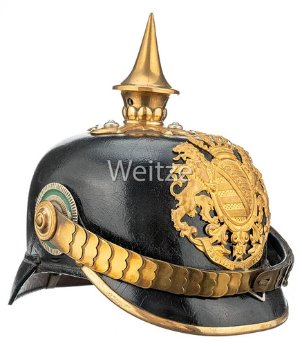 Sachsen pickelhaube für einen - sachsen,