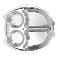 1pc Edelstahl geteilte Platte