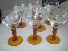 WEINGLÄSER NAHE WEIN 0,1  LITER Druck Nahewein Edelstein aus Nachlass