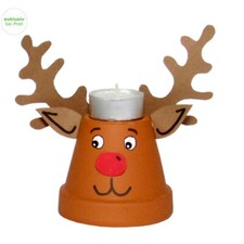 Bastelset Tontopf Rentier 12er