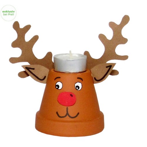 Bastelset tontopf rentier - bastelset,