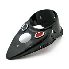 Dash Cover Tacho Abdeckung Cateye Schwarz, für Harley - Davidson 36-46