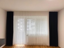 Vorhänge Gardinen Schwarz