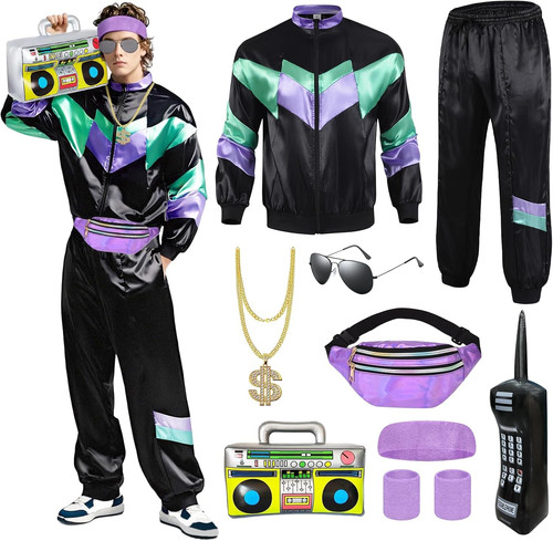 80er 90er sportoutfit - 80er,