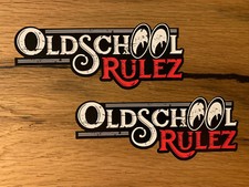 2x OLDSCHOOL Aufkleber Rulez