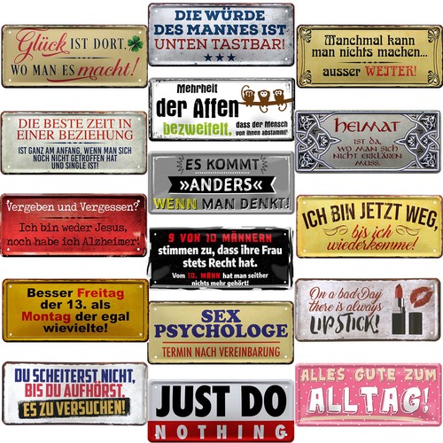 Blechschild schilder - blechschild,