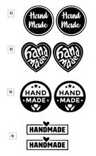 2x Hand Made ,Auto Aufkleber 