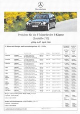 Mercedes E-Klasse T-Modelle W