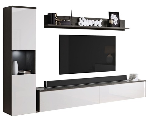 Wohnwand anbauwand schrankwand - wohnwand,