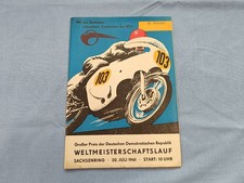 Programmheft Sachsenring GP von Deutschland 1961 DDR ADMV Motorsport