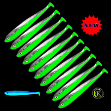 10x 13cm Gummifisch Shad UV