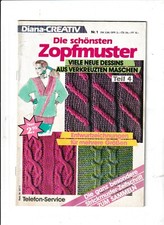 Diana-Creativ  Die schönsten Zopfmuster  31 Seiten  Nr. 1