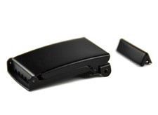 Gürtelschnalle mit  Endstück Klappschnalle 4 CM Breit  Schwarz - KLP