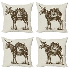 Esel 4 Teiliges Kissenbezugs