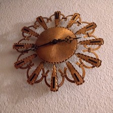 Wanduhr Messing Handarbeit