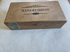 Alte Große Leere Zigarrenkiste  Handelsherr Für 50 Zigarren Antik