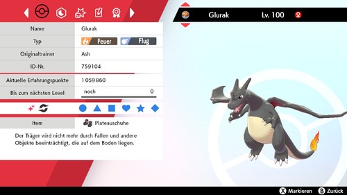 Shiny glurak 6iv lvl - 100, |