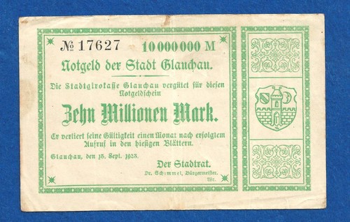 308 notgeld stadt glauchau - 308,