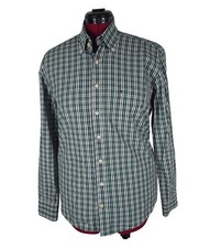 BRAX Hemd DANIEL Regular Fit M 39/40 Langarm Shirt Grün Kariert Original