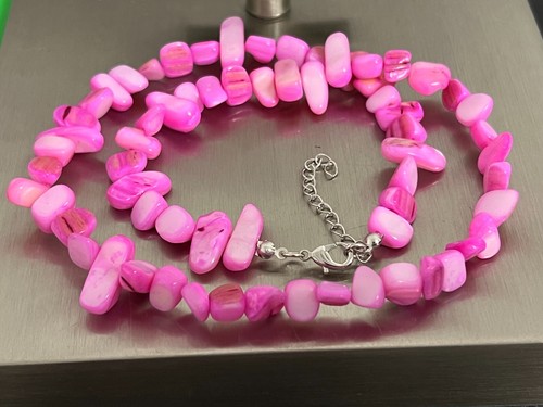 Perlmutt fuchsia äste collier - fuchsia,