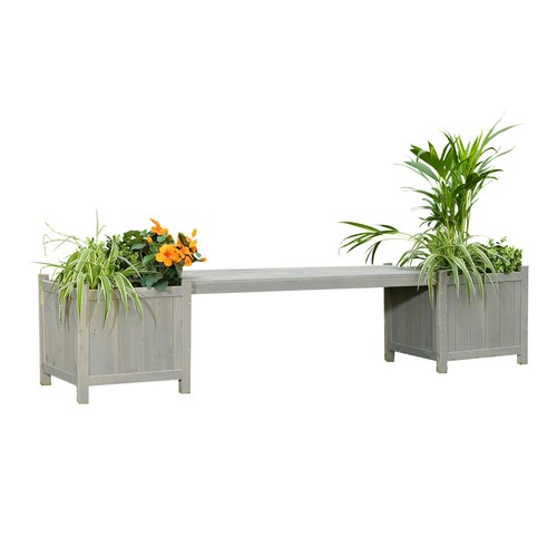 2in1 gartenbank grau - 2in1, mit