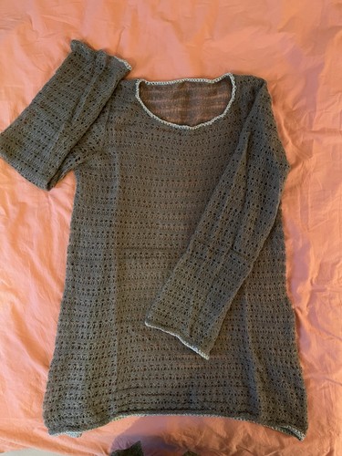 Longpulli mit lochmuster - mit,