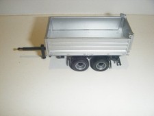 Herpa Kipper Tandemanhänger Tandemkipper in silber