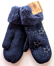 Strickhandschuhe mit Glitzer