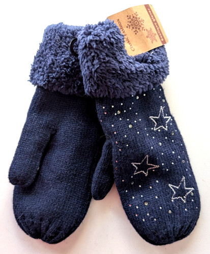 Strickhandschuhe mit glitzer - mit,