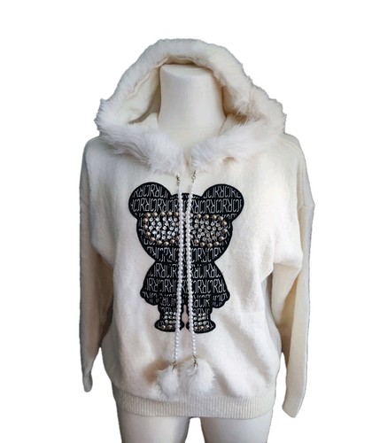 Pullover mit fell kapuze - mit,