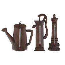 Gusseisen Thermometer Gartendekoration Wandschmuck Höhe 15/20 cm - Motiv Auswahl