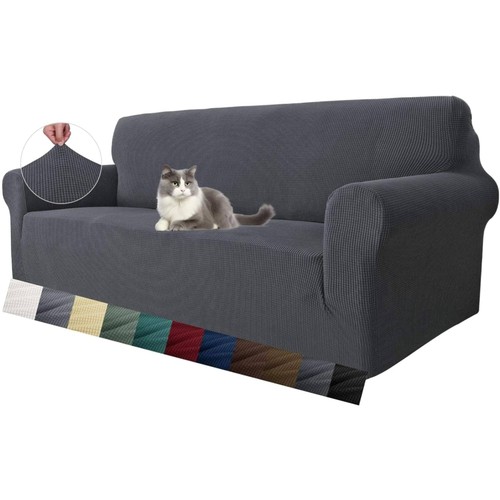 Couch bezug sitzer sofa grau - 3,