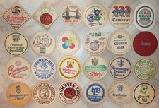 24 alte u neuere Bierdeckel