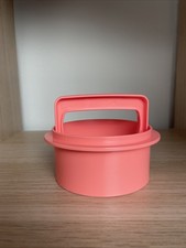 Tupperware Pattie Maker Hamburger Press Burgerpresse Lachs Neu