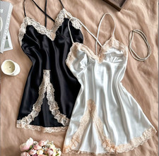 Sexy Satin Nachthemd Damen