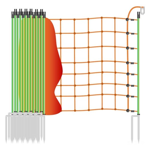 Weidezaunnetz schafsnetz 50m - weidezaunnetz,