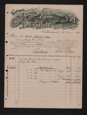 NORDHAUSEN, Rechnung 1902, Berlin & Bona Kautabak-Zigarren-Fabrik