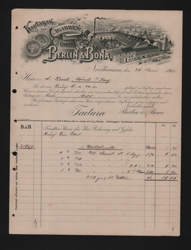 Nordhausen rechnung 1902 - nordhausen,,