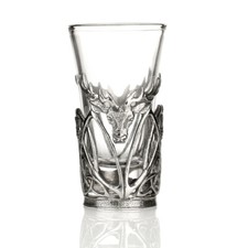 Stag & Thistle Schnapsglas – Handgefertigtes Shotglas mit Hirsch und Distel aus 