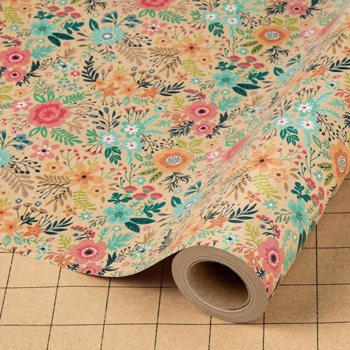 Geschenkpapier blumen bunt - geschenkpapier,