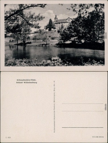 Ansichtskarte schmalkalden - ansichtskarte,