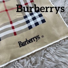 Burberry Seidentuch Karo Logo Beige 72 x 72 cm