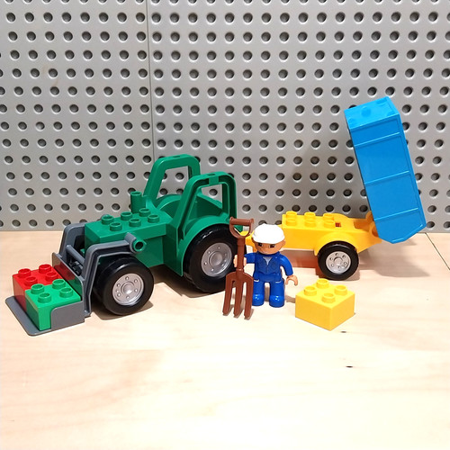 Lego duplo traktor - lego, mit
