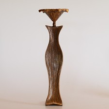 Strassacker Bronze Kerzenständer Leuchter brutalistisch sakral Deko Außenbereich