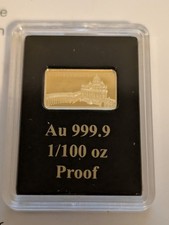 1/100 OZ Goldbarren 9999 5