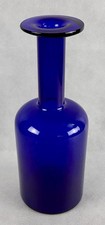 GUL VASE 25 CM BLAU OTTO BRAUER HOLMEGAARD GULVASE 60ER JAHRE MIDCENTURY MODERN